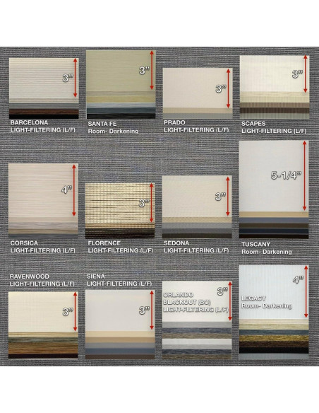 Persianas Zebra HILADUO Motorizadas con Control Remoto 50.8x25.4cm