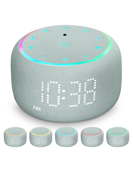 Reloj Despertador Multifuncional Mojikoo con Ruido Blanco