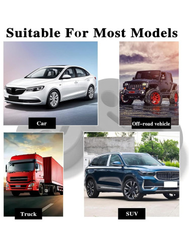 Soporte de Escape de Goma BSAMZO 2 Pcs Ajustable Universal