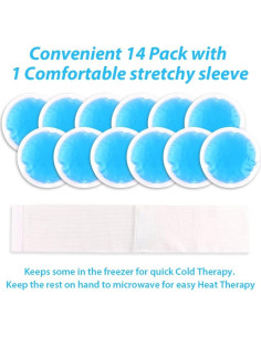 Paquete de Hielo Reutilizable NEWGO - 14 Unidades 10.9x10.9cm 2