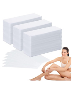 Tiras de Cera para Depilación Facial SEPGLITTER 300 Piezas 10x4 cm