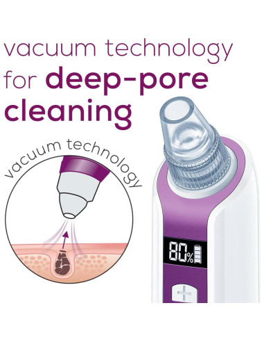 Removedor de Puntos Negros Beurer FC41 con 3 Cabezales y 5 Niveles