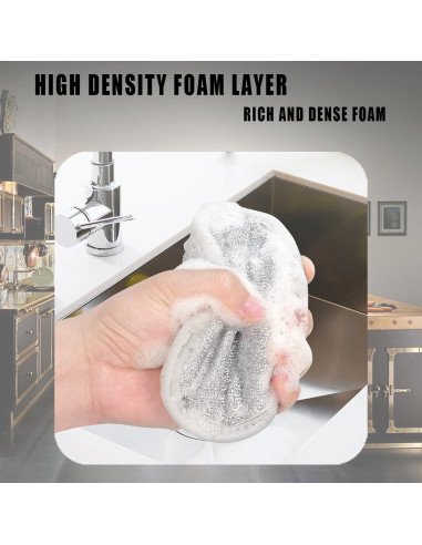 10 Trapos de Alambre Reutilizables Kwetss para Lavado de Platos