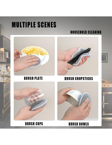 10 Trapos de Alambre Reutilizables Kwetss para Lavado de Platos