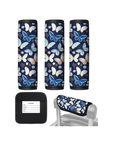 Funda de Mango de Equipaje Slohif Mariposa 3 Pcs Neopreno