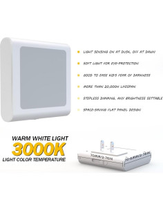 Luz Nocturna LED Enchufable MAZ-TEK con Sensor Automático 2