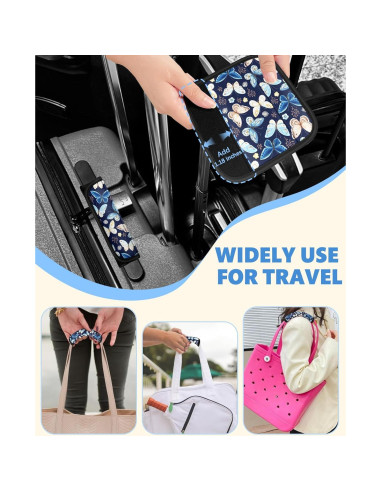 Funda de Mango de Equipaje Slohif Mariposa 3 Pcs Neopreno