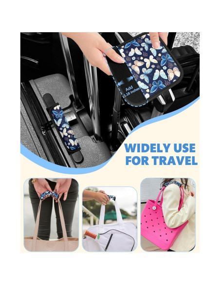 Funda de Mango de Equipaje Slohif Mariposa 3 Pcs Neopreno