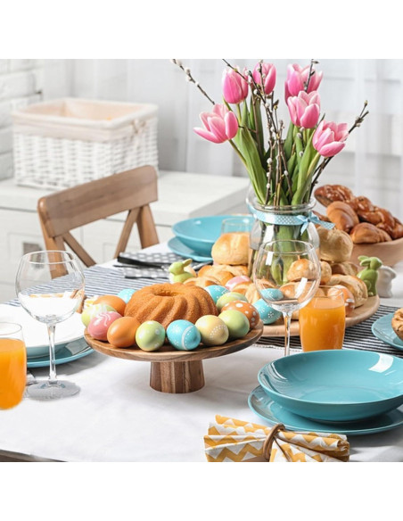 Juego de 10 Huevos Falsos de Madera Marrón para Manualidades