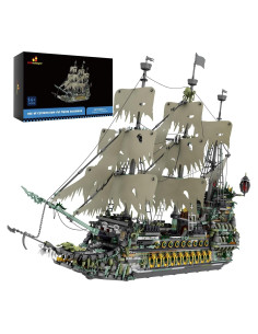 Conjunto de Construcción Barco Pirata JMBricklayer 5865 Piezas