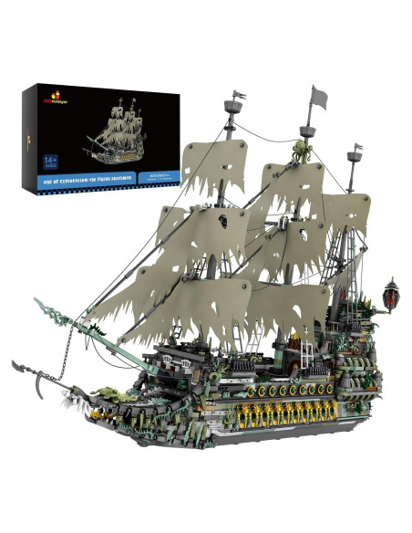 Conjunto de Construcción Barco Pirata JMBricklayer 5865 Piezas