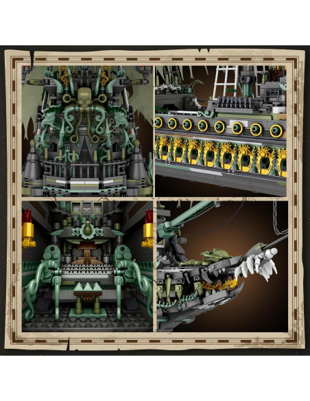 Conjunto de Construcción Barco Pirata JMBricklayer 5865 Piezas