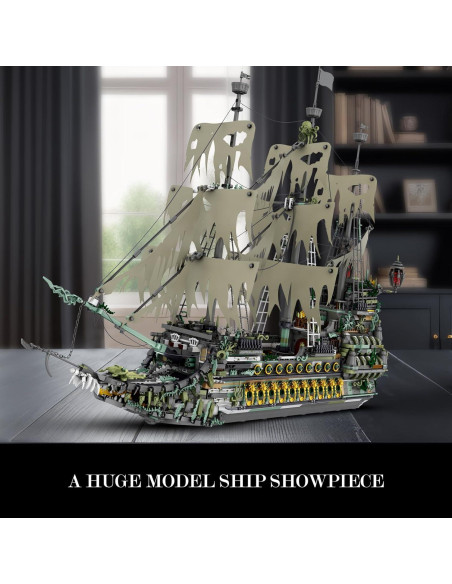 Conjunto de Construcción Barco Pirata JMBricklayer 5865 Piezas