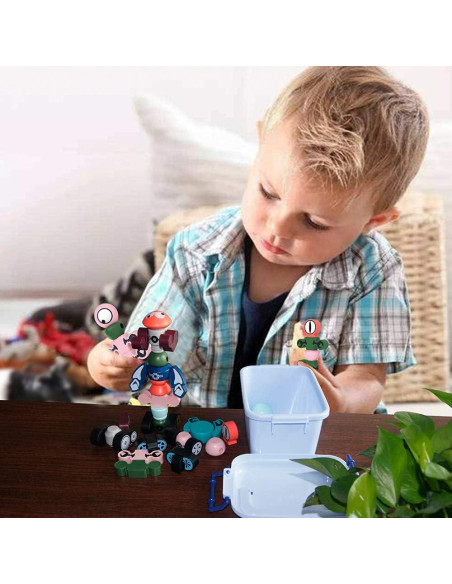 Gifts2U Set de 35 Piezas de Robots Magnéticos para Niños