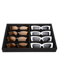 Organizador de Gafas y Joyería Emibele 8 Compartimentos Terciopelo