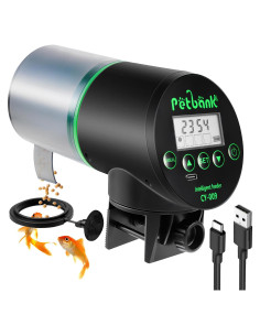 Dispensador Automático de Comida para Peces Petbank 200ml USB