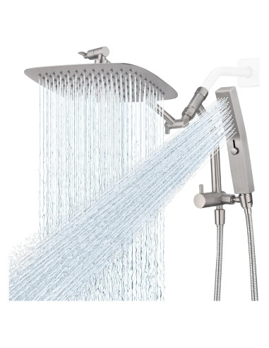 Cabezal de Ducha G-Promise 10" Metal Niquelado con Masaje