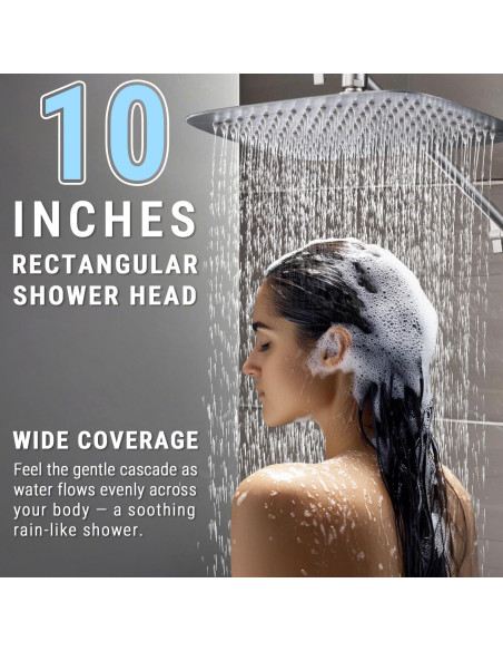 Cabezal de Ducha G-Promise 10" Metal Niquelado con Masaje Cabezal de Ducha G-Promise 10" Metal Niquelado con Masaje
