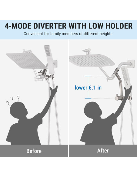 Cabezal de Ducha G-Promise 10" Metal Niquelado con Masaje Cabezal de Ducha G-Promise 10" Metal Niquelado con Masaje