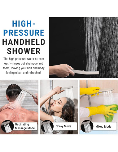 Cabezal de Ducha G-Promise 10" Metal Niquelado con Masaje