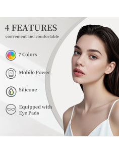 Máscara Facial LED Sunlamlux 7 Modos Luz Roja Portátil 2