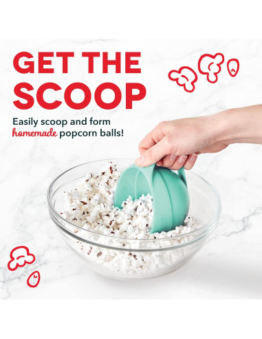 Fabricante de Bolas de Palomitas Dash - Juego de 4 Manual Aqua