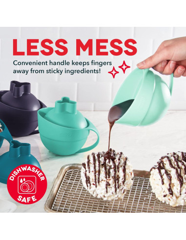 Fabricante de Bolas de Palomitas Dash - Juego de 4 Manual Aqua