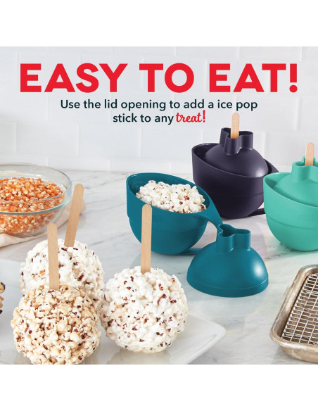 Fabricante de Bolas de Palomitas Dash - Juego de 4 Manual Aqua