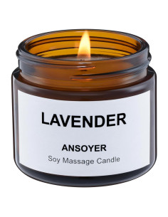 Vela de Masaje ANSOYER 50g Aromatizada Lavanda Hidratante