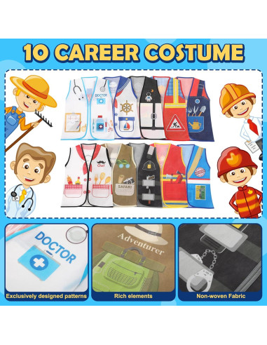 Disfraz de Carrera Geyoga 10 Pcs para Niños 3-5 Años