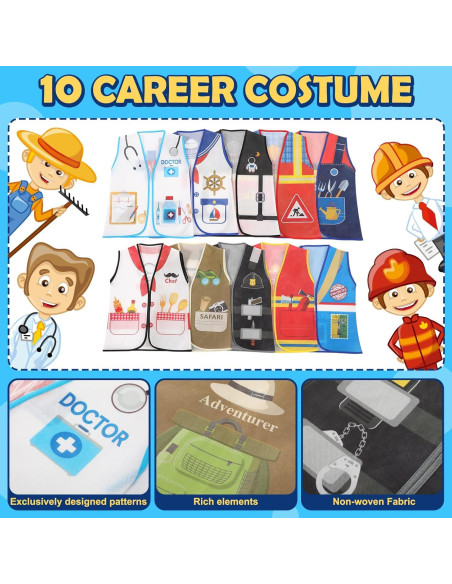 Disfraz de Carrera Geyoga 10 Pcs para Niños 3-5 Años