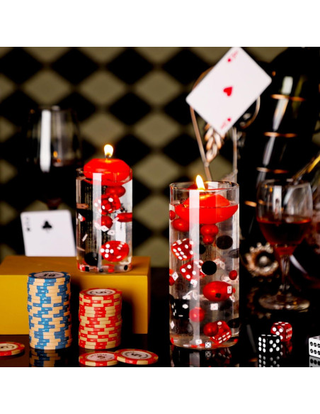 330 Rellenos de Jarrón Casino Seenelling - Dados, Perlas y Cartas