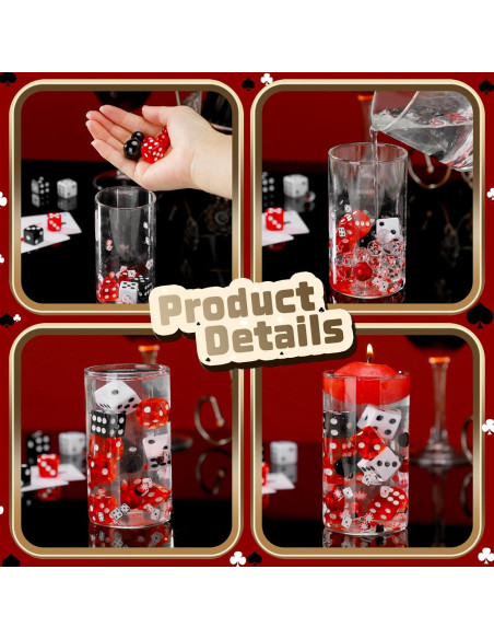 330 Rellenos de Jarrón Casino Seenelling - Dados, Perlas y Cartas