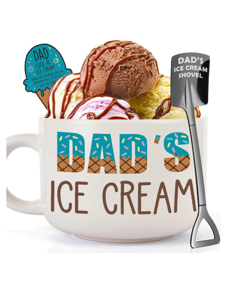 Set de Tazón de Helado y Pala YUEYUQIU para Papá 600ml