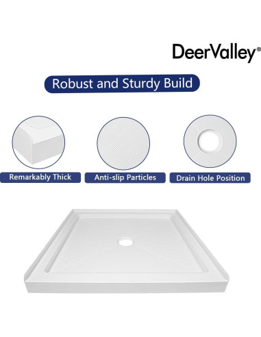 Base de Ducha Deer Valley DV-1SB0111 89x89cm Antideslizante