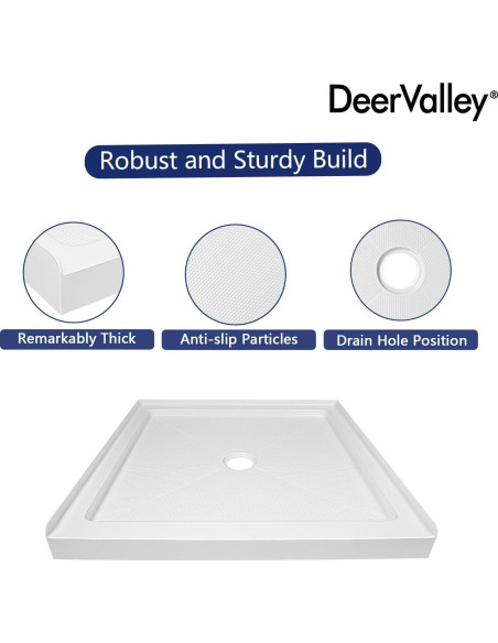 Base de Ducha Deer Valley DV-1SB0111 89x89cm Antideslizante