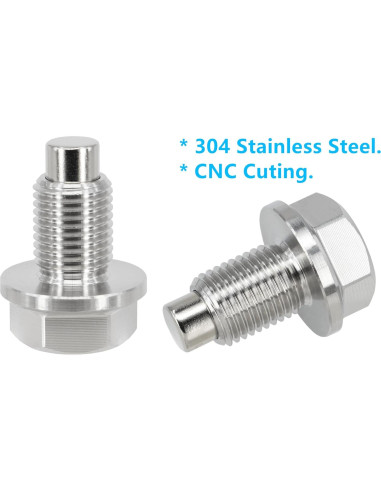 Tapón de Drenaje Magnético Dsnaduo M12x1.25 Acero Inoxidable