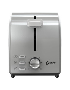 Tostadora Oster 2 Rebanadas Acero Inoxidable Ranuras Anchas