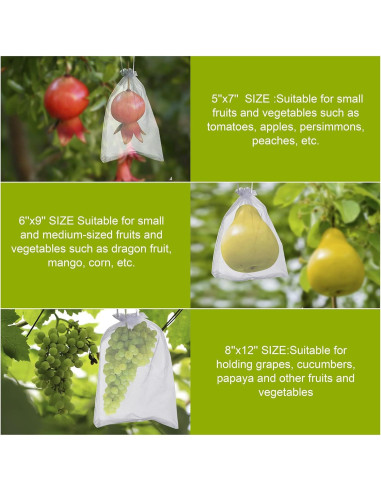 50 Bolsas de Organza Blancas FloraSea 15x22 cm para Regalos