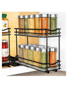 Organizador de Especias Extraíble LYNK PROFESSIONAL 10.8 cm Negro
