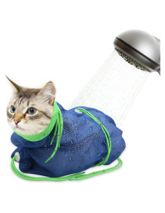 Bolsa de Ducha para Gatos Catcan - Malla Suave Ajustable 70 cm