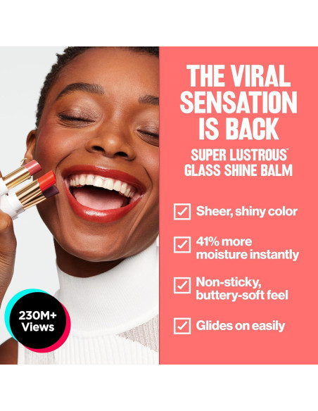 Bálsamo Labial Hidratante Revlon Super Lustrous 001 Cuarzo Brillante 3.11 g