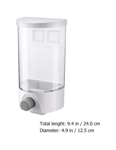 Dispensador de Arroz Kichvoe Montado en Pared 1L Hermético