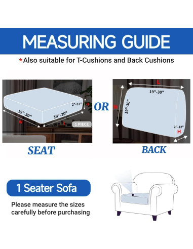 Funda de Cojín YEMYHOM Verde Militar A Cuadros 76x76 cm