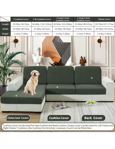 Funda de Cojín YEMYHOM Verde Militar A Cuadros 76x76 cm