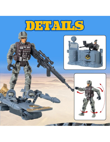Conjunto de Figuras de Soldados Militares Wbzle 12PCS