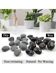 Rocas Negras Naturales para Paisajismo 9.07kg SHIZWU 2