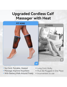 Masajeador de Pantorrillas Inalámbrico FIT KING con Calor 2