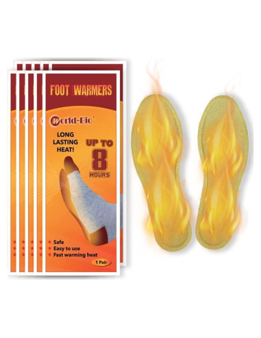 Calentadores de pies desechables WOTING 10 pares 24.9x8.4cm