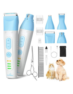Kit de Aseo para Mascotas SUPRENT 4 en 1 Inalámbrico Azul